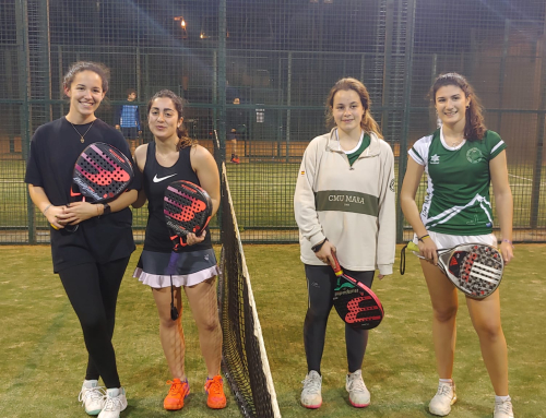 Victoria del equipo de pádel femenino del Mendel en el torneo de Colegios Mayores